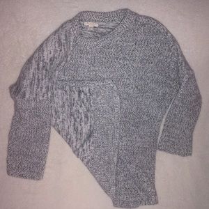 Gray/Black and White Knit Sweater